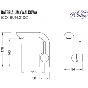 Bateria umywalkowa ICONA ICO-BUN.010C