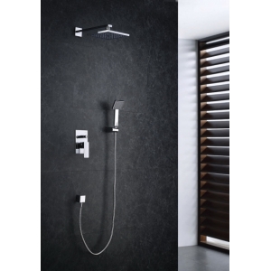 Zestaw prysznicowy podtynkowy z deszczownicą i prysznicem TORONTO TOR-ZKP.150C
